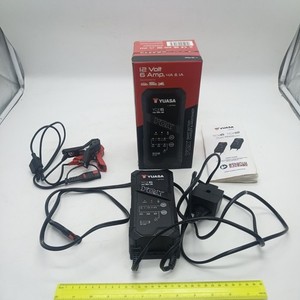 YCX6 12V 6A, 4A, 1A Yuasa Smart Battery Charger & Maintainer Auto Fahrrad Van etc.