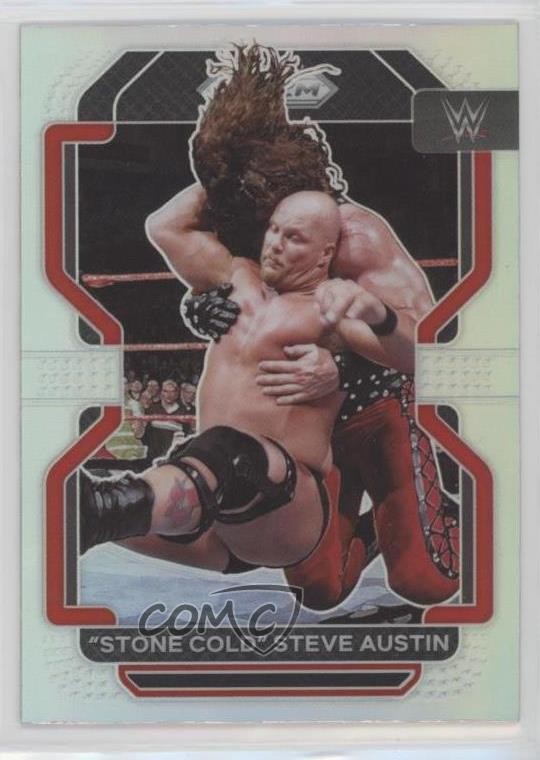 2022 Panini Prizm WWE Silver Prizm Stone Cold Steve Austin #192 HOF