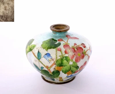 多色景泰蓝1900-1940 年日本花瓶| eBay