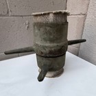 Antique 4" Brass Fire Hose Couplings Pair w/ Original Hose Fire Apparatus — photo 2
