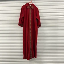 Vintage Smart Time Nightgown Women Medium Red Soft Comfort USA Union