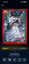 DIGITAL Topps BUNT 2026 Series 1 James Wood RC Auto 1991 Topps Autographs Red /5