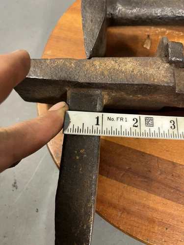 Antique Peck Stowe & Wilcox Tinsmith Blacksmith Square Pan Swage. Vintage Rare. - Picture 7 of 8