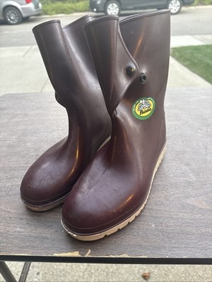 bata 10 42 rain boot deck boot red duck Made In USA