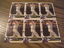 TERRIN VAVRA -(6x) 2018 Bowman Chrome Draft 1st prospect card ( LOT ) ROCKIES