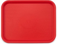 Carlisle FoodService Products Café Standard Cafeteria / Fast Food Tray, Red 