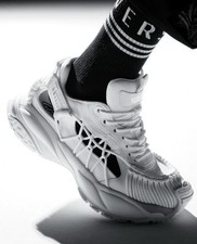 VERSACE SNEAKERS VITELLO  LAV CROQUET WHITE 40 IT 10 US 995.99