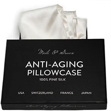 100 Mulberry Silk Pillow Covers - the Silk Pillowcase for Hair and Skin -