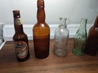 Lot Of 6 Vintage Bottles Coke, Milk Bottle, Beer, Canada Dry and More  — photo 3