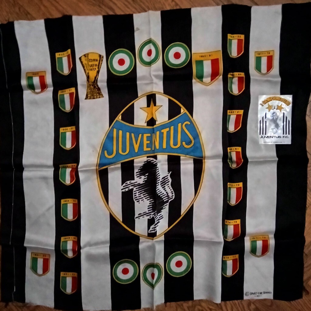 応援グッズ 1980s JUVENTUS F.C. Vintage Flag 応援グッズ 1980s JUVENTUS F.C. Vintage Flag Old Football