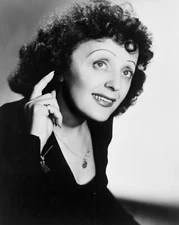 8" x 10" Photo Edith Piaf, half-length portrait, facing right, right hand raised