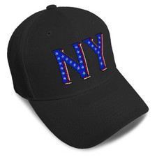 Baseball Cap New York Blue Flag Stars New York City Dad Hats for Men & Women