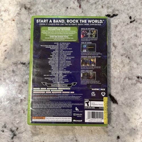 Rock Band 2 (Microsoft Xbox 360, 2008) Completo Probado Funcionando - Imagen 4 de 4