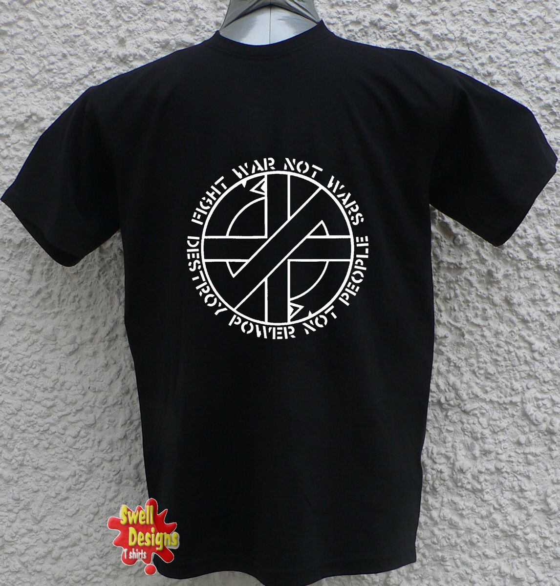 CRASS Fight War Not Wars punk rock anarchy retro T Shirt All Sizes CRASS Fight War Not Wars punk rock anarchy retro T Shirt All Sizes