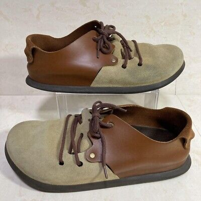 BIRKENSTOCK MONTANA Lace Up Leather Shoes Beige Brown Size BIRKENSTOCK MONTANA Lace Up Leather Shoes Beige Brown Size
