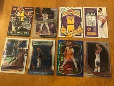 LOT (8) ANTHONY DAVIS 2021 BETTER INSERTS SELECT BLUE PRIZM,AIR DEFENSE,OPTIC,+