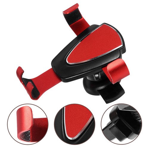 Car Air Vent Phone Holder Gravity Phone Stand (Red) air vent bracket - 第 7/12 張圖片