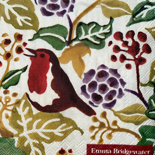 5 x Paper Cocktail Napkins/Decoupage/Craft/Dining/EMMA BRIDGEWATER