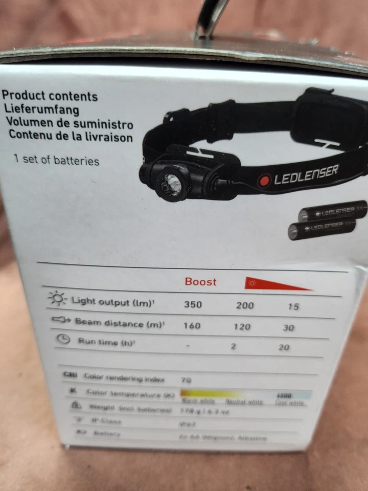 Ledlenser H5 CORE AA Battery 350 Lumen LED Work Head Torch IP67 Waterproof - Image 4 of 4