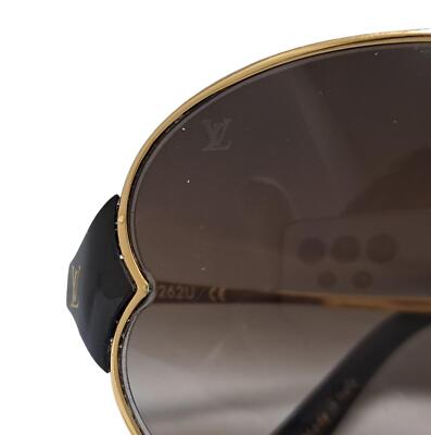 Louis Vuitton Sunglasses Daisy Z0262U Gold Metal Frame Brown