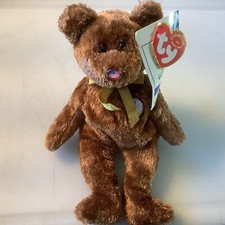TY Beanie Baby Champion 2002 FIFA World Cup Korea/Japan Bear  American Flag Nose
