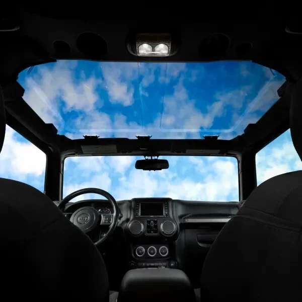 Putco 581003 Element Sky View tampa transparente painel superior rígido para Jeep Wrangler JK 09-18 - Imagem 2 de 4