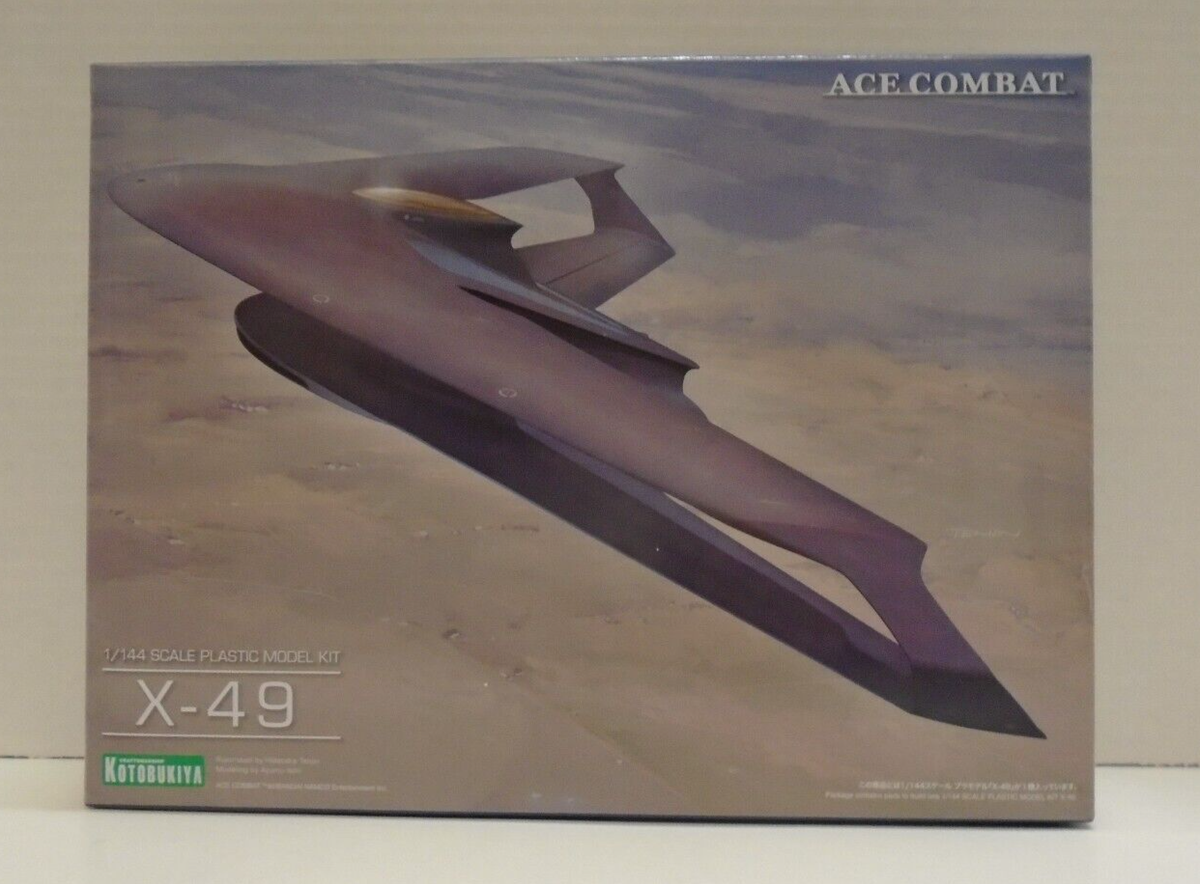 KOTOBUKIYA ACE COMBAT X-49 1/144 SCALE PLASTIC MODEL KIT NEW U.S.