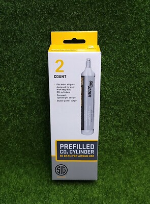 Sig Sauer CO2 Prefilled Cartridge 90 Gram - Two Count Pack - AC-90-2