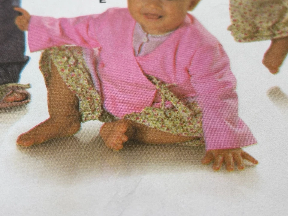 Burda Sewing Pattern 9645 Baby Toddler Girl Shirt Pants Outfit Easy 6M-3T Uncut - Image 3 of 4
