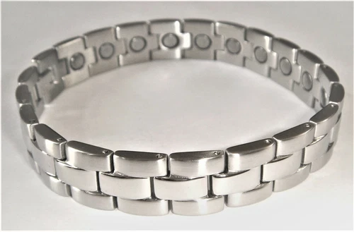 Quality Mens Stainless Steel Magnetic Bracelet Bangle Magnets M L Size