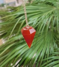 ► PENDOLINO AGATA CORNIOLA  CM. 3.71 x 2.39 x 2.13 CARNELIAN  PENDULUM  AAAA+ ◄