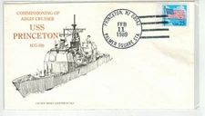 US NAVY USS PRINCETON CG-59 AEGIS Class Cruiser COMMISSIONING Princeton NJ