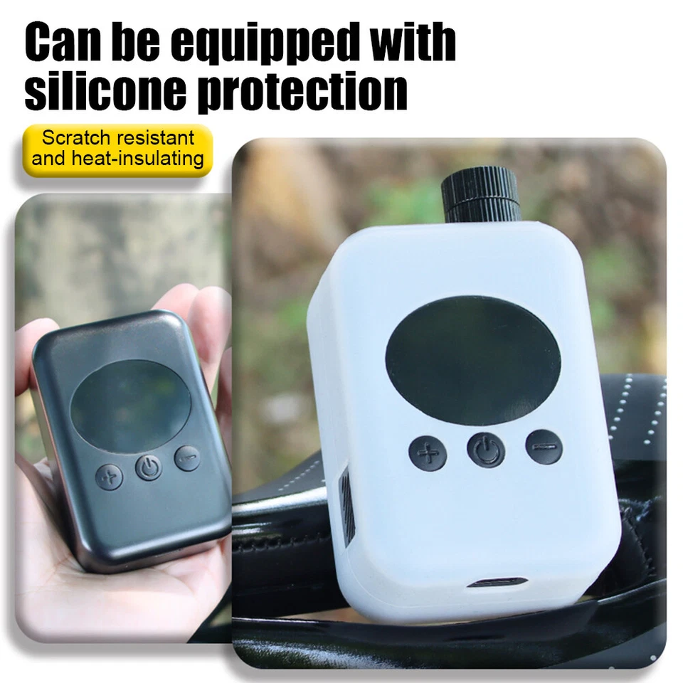 Bomba de Aire Eléctrica 150PSI Portátil Bicicleta Recargable Compresor Inflador de Neumáticos Foto 4 de 4