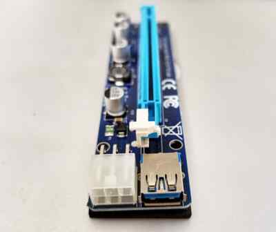 6-pack Version 008C Multi-Interface PCI-E Riser with Express Cable 1X-16X