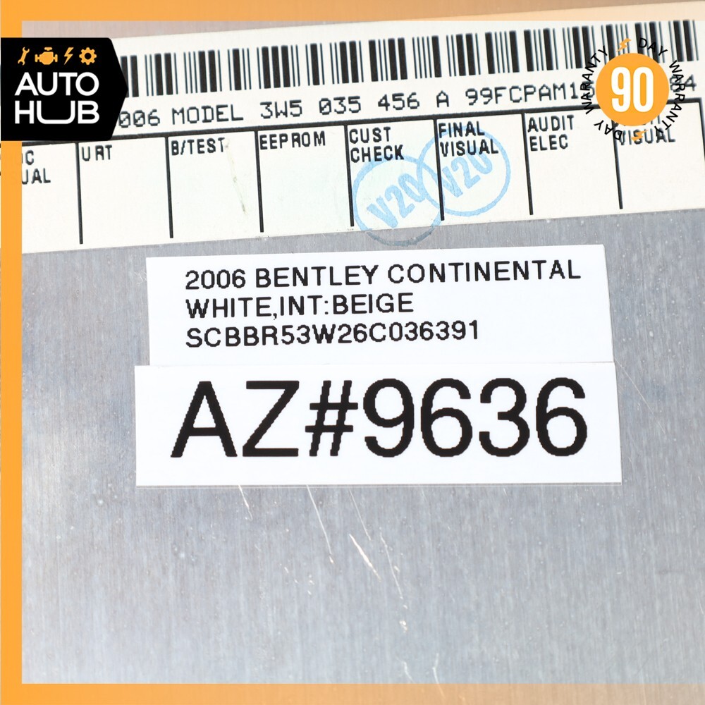 06-07 Bentley Continental Flying Spur Audio Sound System Amplifier Amp OEM 80k