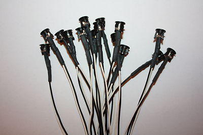 LED Flattop LEDs verkabelt 9V 12V 24V Halter 15cm 30cm 60cm 120cm Kabel Clips +