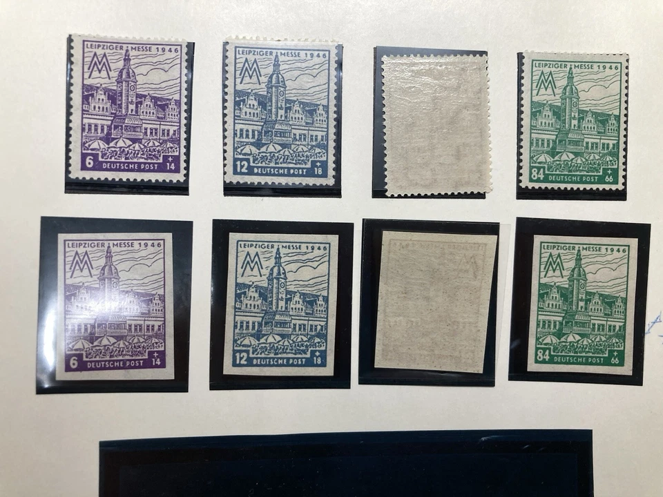 56.  Germany , 1946，SC#14NB13-16/a, 1 Imperf. set，from a binder page，MH，Cv$84.0 - Image 2 of 3