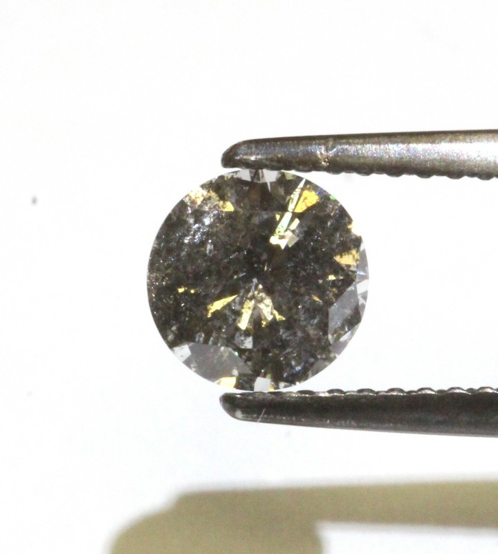 loose .95ct I3 J brilliant round diamond 6.34x3.76mm vintage estate antique