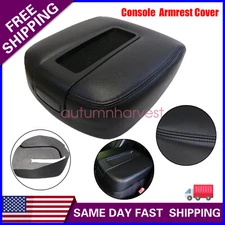 Leather Center Console Arm Rest Cover Skin For 2007-2014 Chevy Avalanche 1500 HD