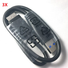 3X USB 3.0 CABLE CORD SEAGATE BACKUP PLUS SLIM PORTABLE EXTERNAL HARD DRIVE HDD