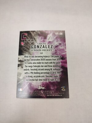 2017 Topps - Five Tool #5T-25 Carlos Gonzalez (PWE)(04) | eBay