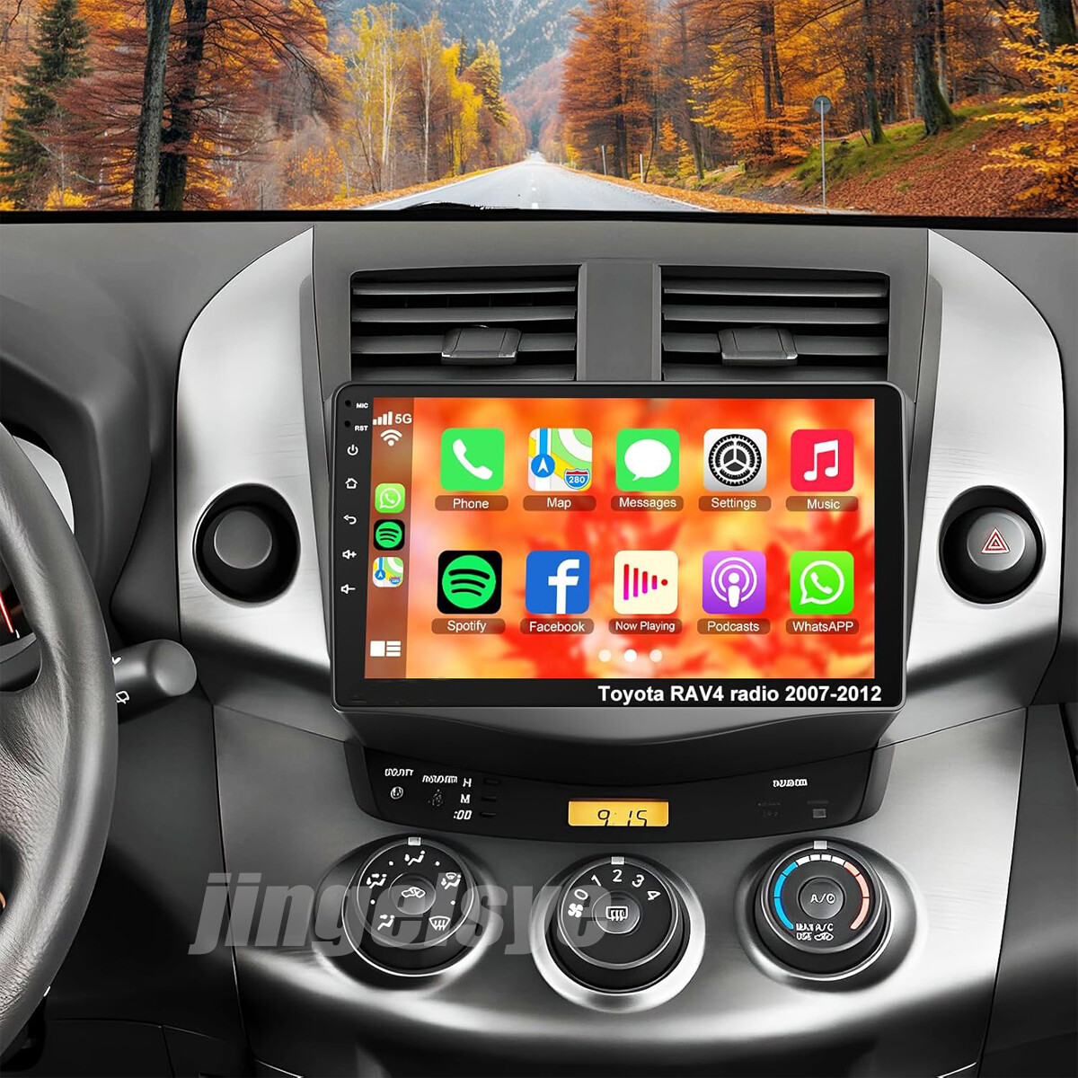 For Toyota Rav4 2007-2012 9inch Android 12 Car Radio Stereo