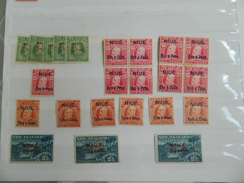 NIUE 1902 - 1967 STAMPS COLLECTION ON PAGES INC. HIGH VALUES - Picture 5 of 24