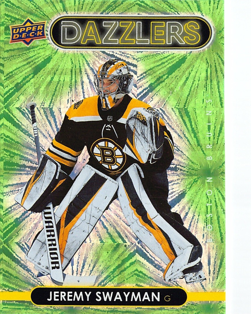 2021-22 Upper Deck Dazzlers Green #DZ4 Jeremy Swayman