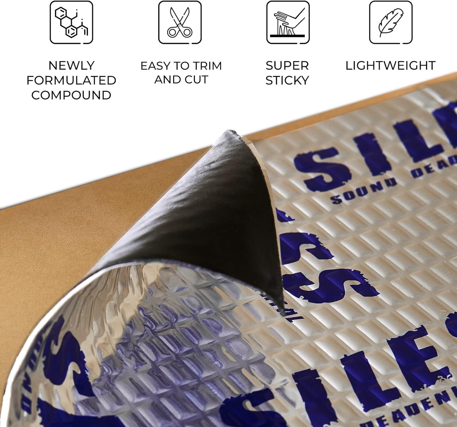 52 sqft Car Sound Deadening mat Butyl Automotive Sound Deadener Noise Insulation