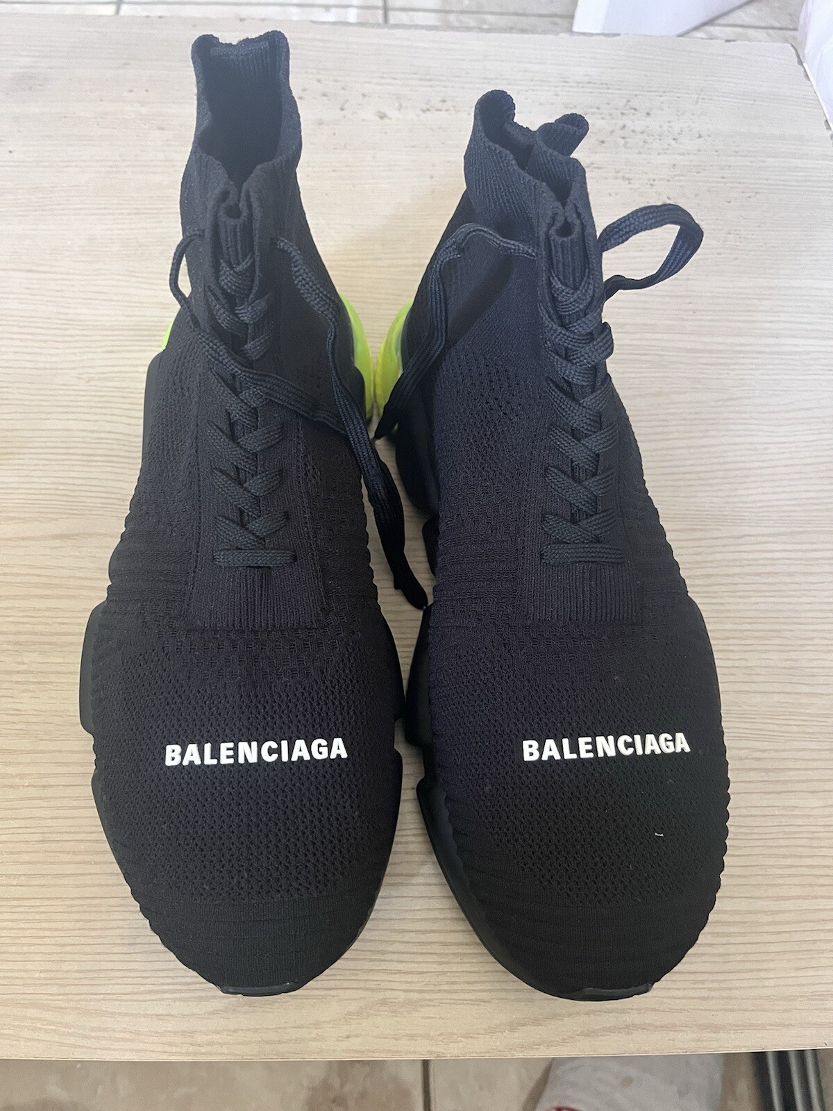 SAOLA Balenciaga Scarpe da Ginnastica Suola Trasparente Speed Sock Sneakers Taglia 44