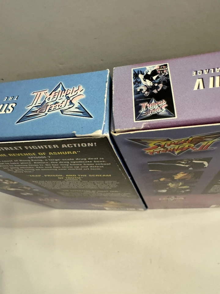 Street Fighter II Anime Manga {VHS} Juego de 2 - Inglés Vintage 1997 Foto 4 de 4
