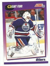 GRANT FUHR 1991-92 SCORE CARD NM-MT CONDITION