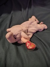 Ty Beanie Babies Peanut The Elephant - Light Blue