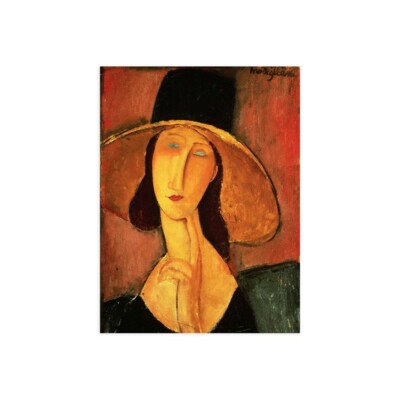 Leinwanddruck auf Papier Poster oder Gemälde Amedeo Modigliani Portrait of Jeanne Heb